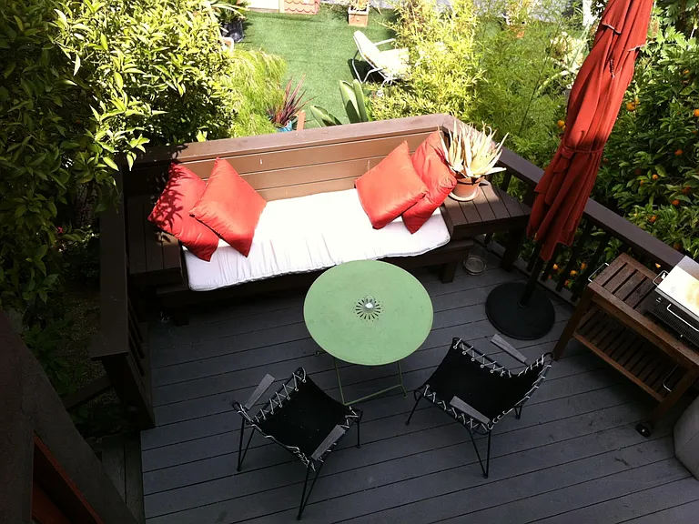 top view of deck