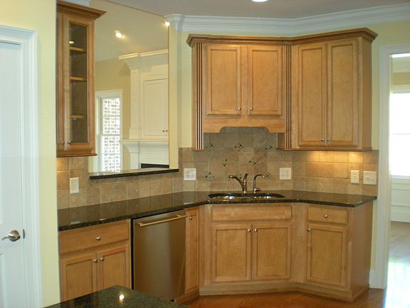 Granite counters, tile