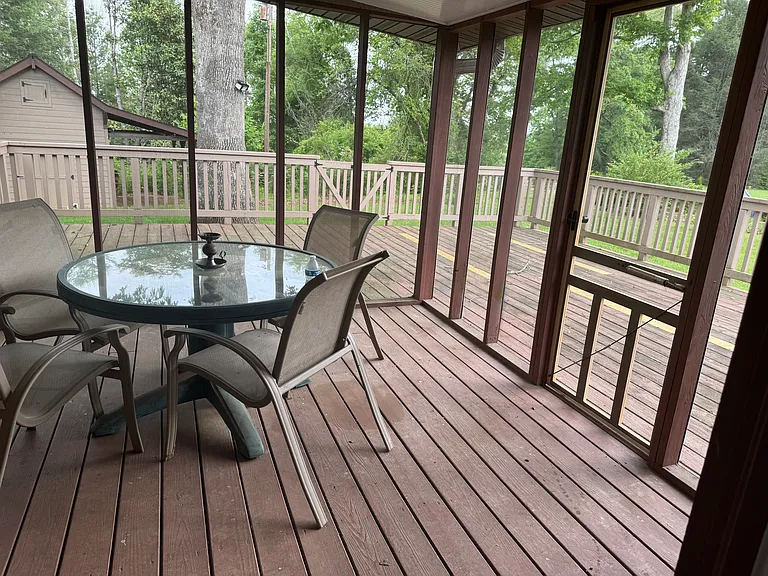 Outdoor, screened and covered room