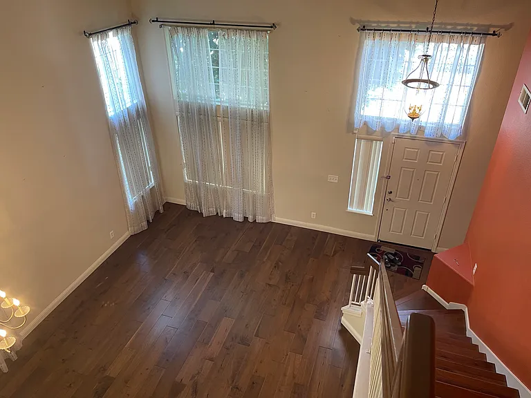 view of living room from second level
