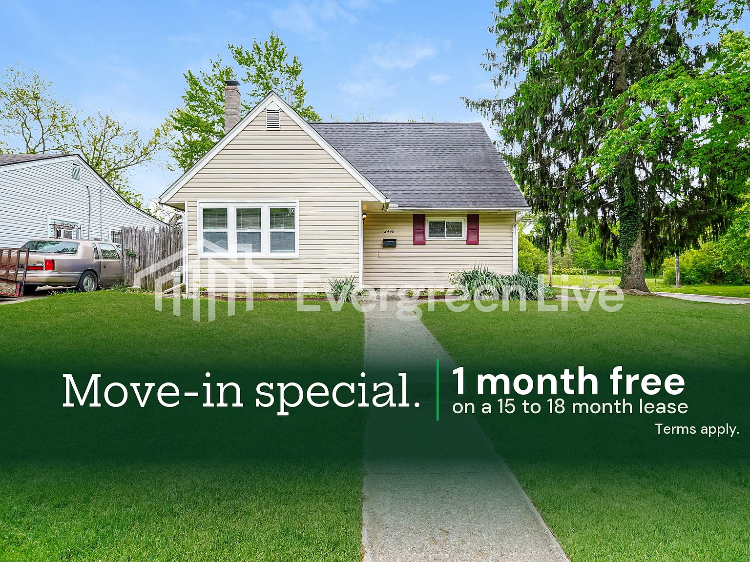 3 bed, 1.0 bath, 1148 sqft, $1,345 — Photo 1