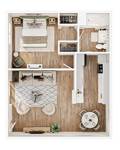 Floor plan Cypress (No Patio)