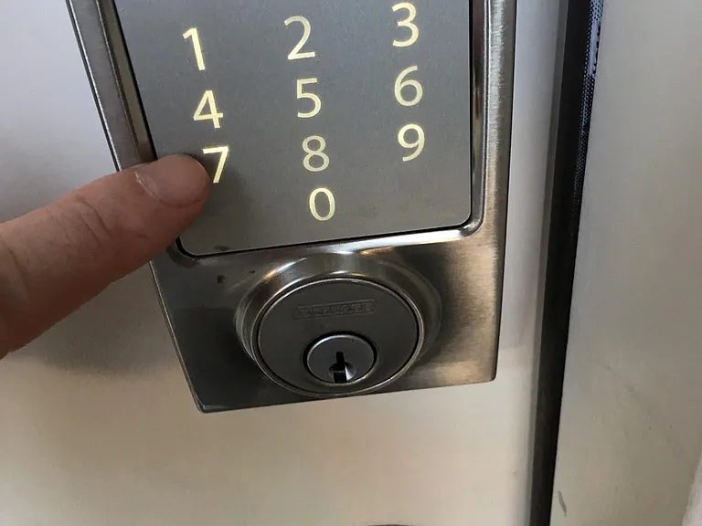 Keyless entry. No losing your house keys!