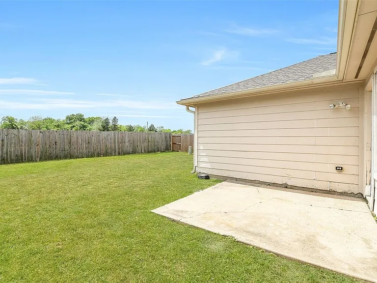 Back yard and patio