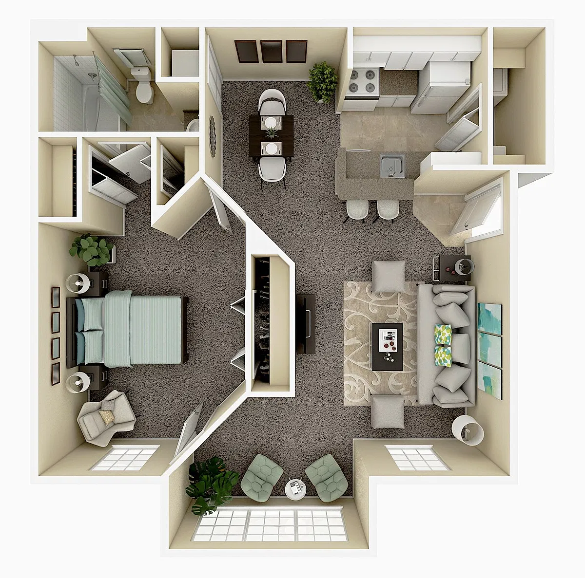 Floor plan VOC 1 X 1