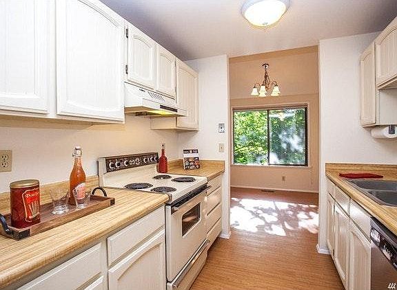 kitchen and dining area