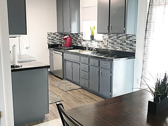 Dining room and kitchen