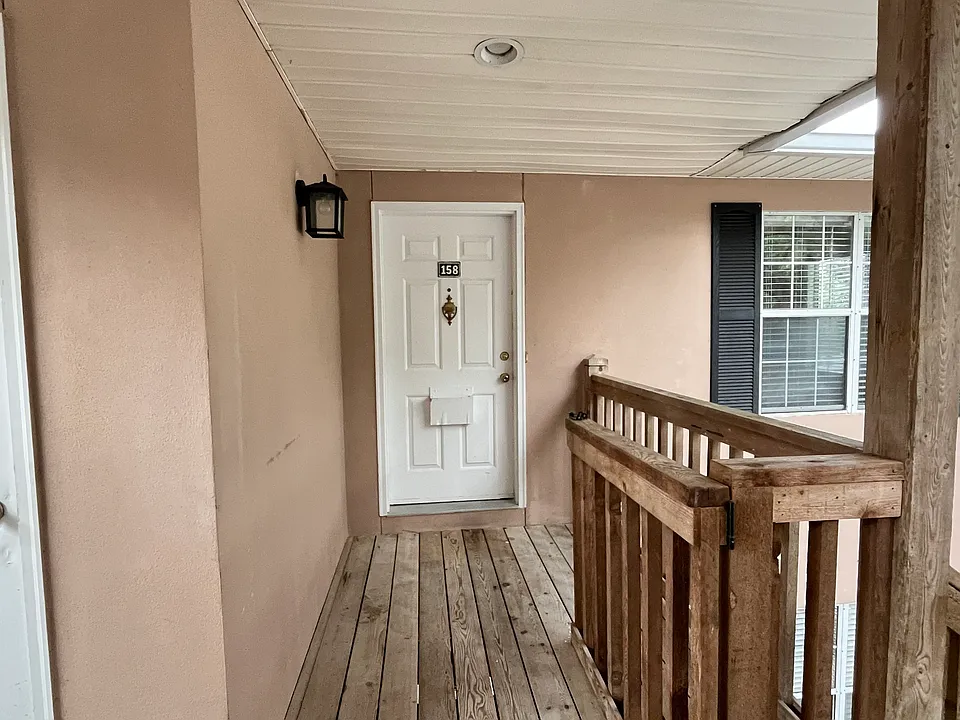 front of apartment