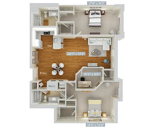 Floor plan B34D-1461