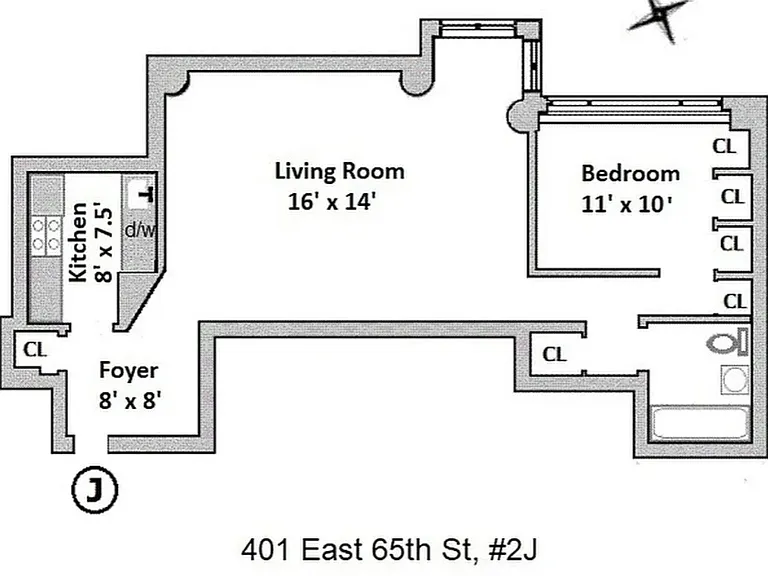 401 E 65th St #2-J — Photo 2