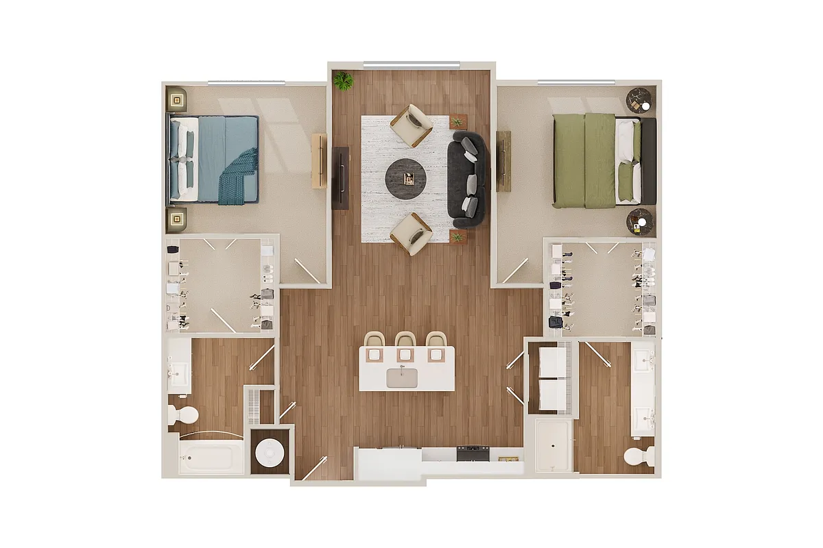 Floor plan 2C-B
