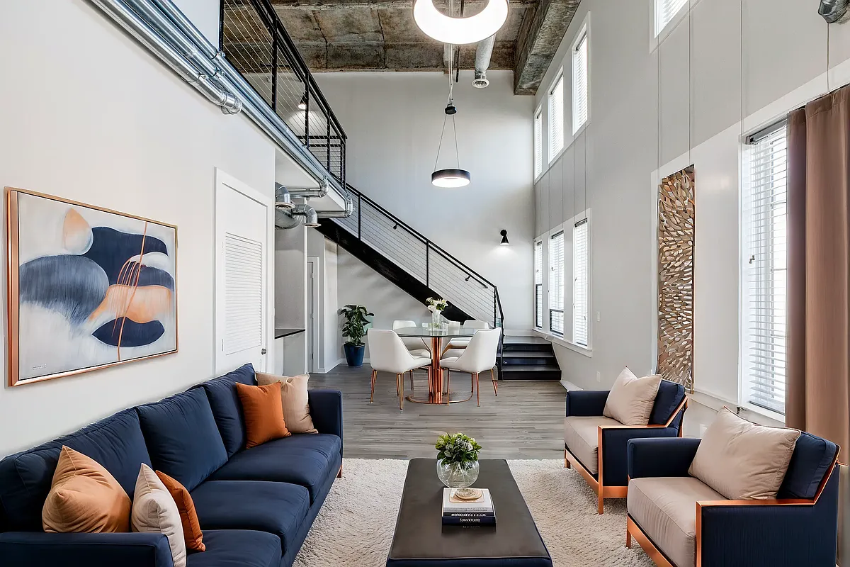 Living Room - The Lofts at Atlantic Station