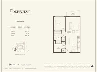 1 Bedroom Den Plan, Modernest WeHo, Nashville, TN 37210