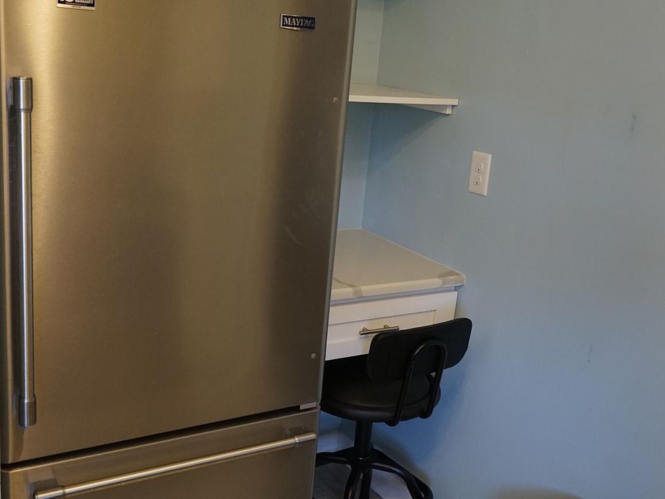 Maytag refrigerator/freezer and work station