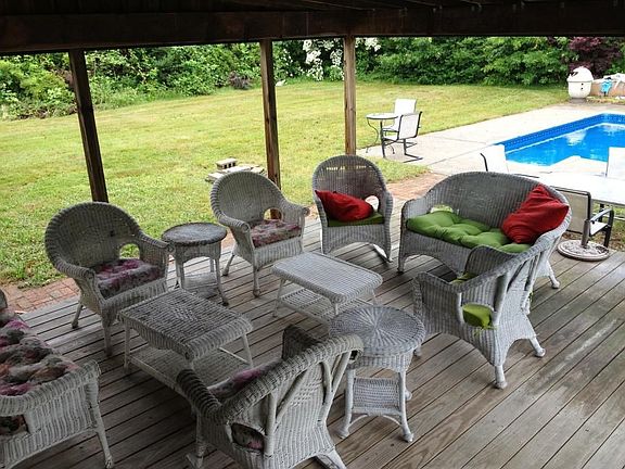 Back Deck Overlooking Pool