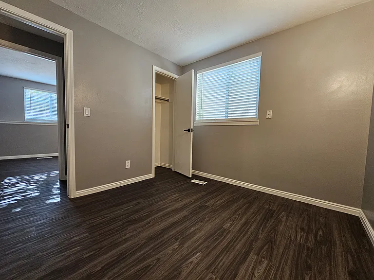 Bedroom 2 with closet view