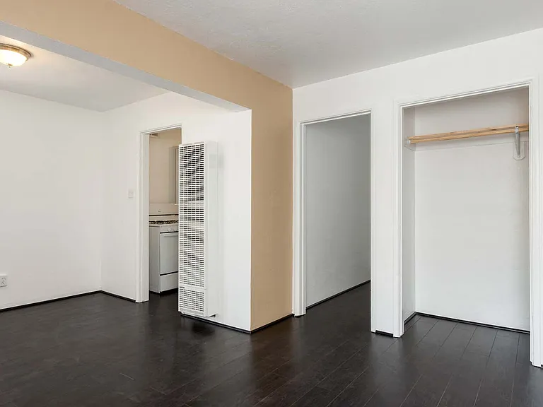 Closet view from living space