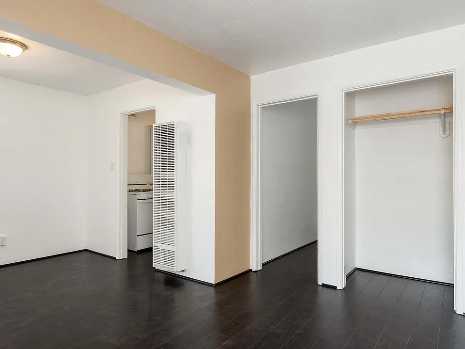 Closet view from living space