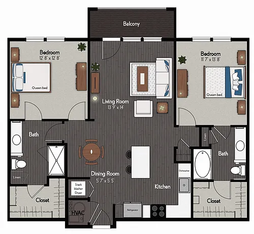 Floor plan Roddick