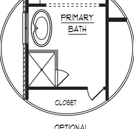 Powell Floorplan Optional Primary Bath