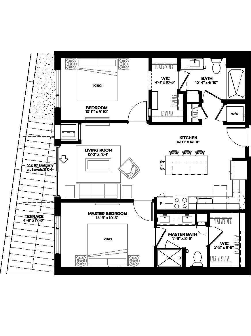 Floor plan Spruce (B2)