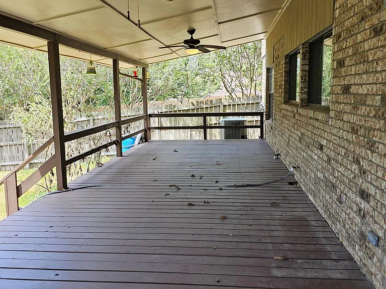 Back covered deck