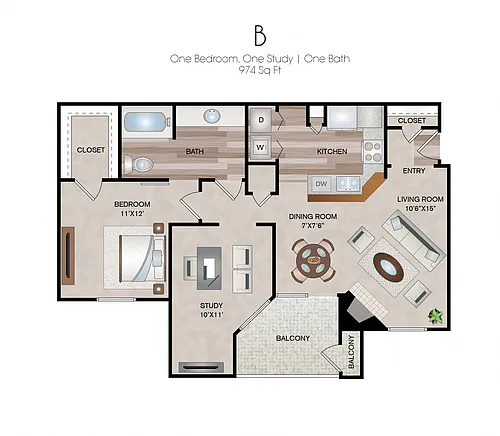 Floor plan B1