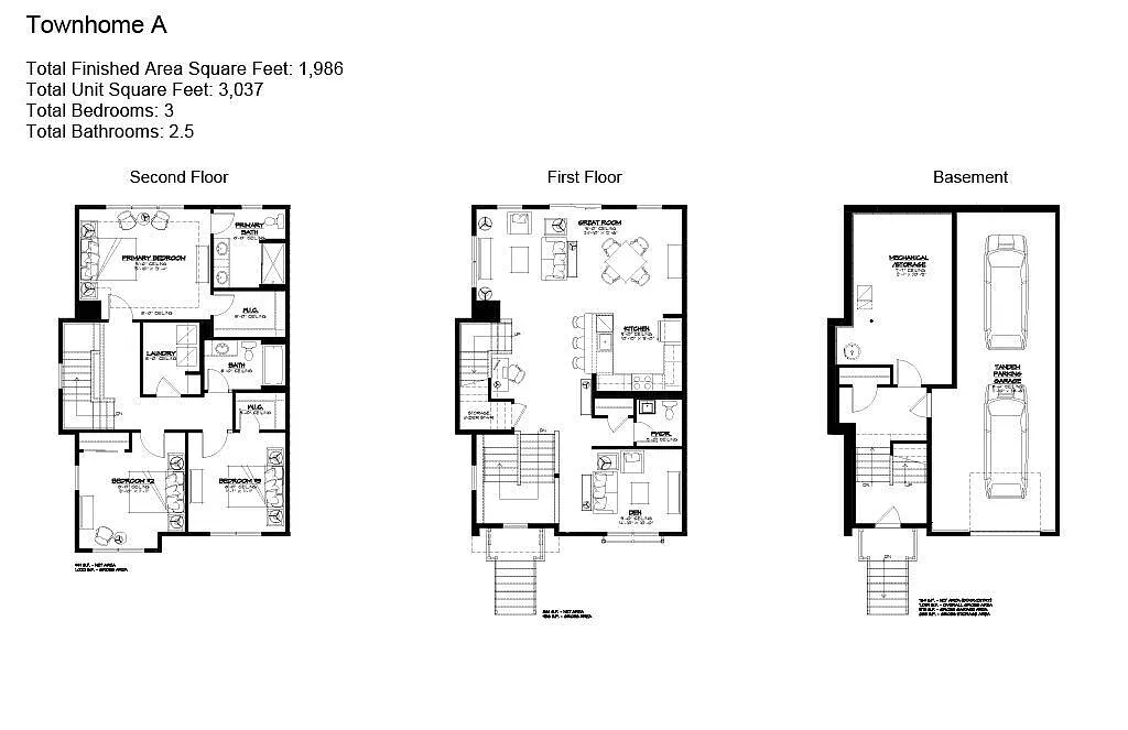 Floor plan Townhome A