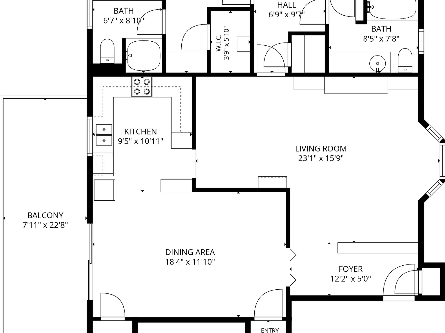 2 bed, 1346 sqft, $1,700 — Photo 2
