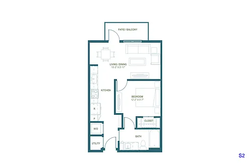 Floor plan S2 | Studio