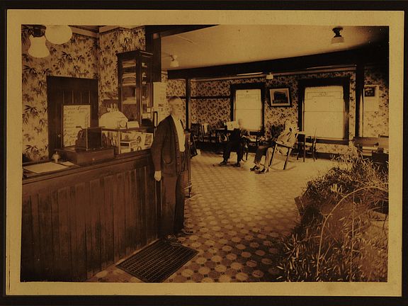 Stover Hotel Lobby 1920s 