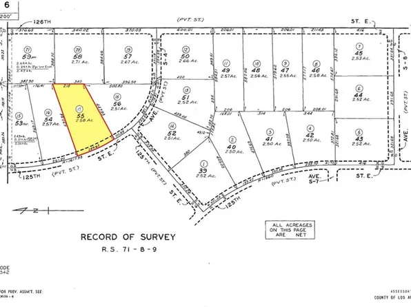 0 125th St E Lot 55, Littlerock, CA 93543