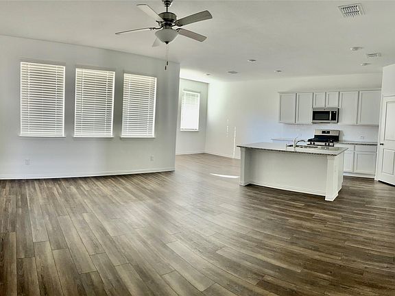 Family room Kitchen With Dining