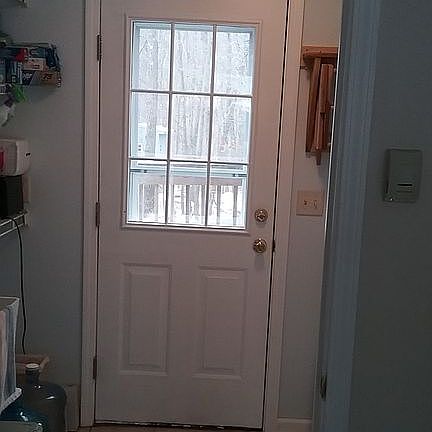 Back door entry to mudroom