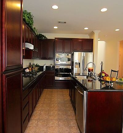 Upgraded Slab Granite and Cherry Wood Cabinets