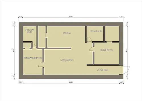 Floor plan 2 bedroom