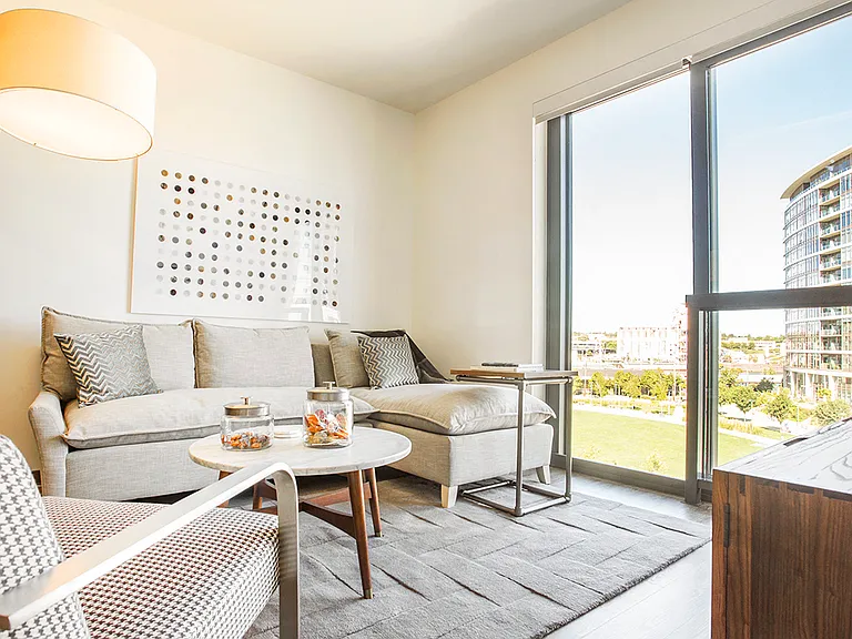 Block 17 Apartments Mid-Rise Model Living Room