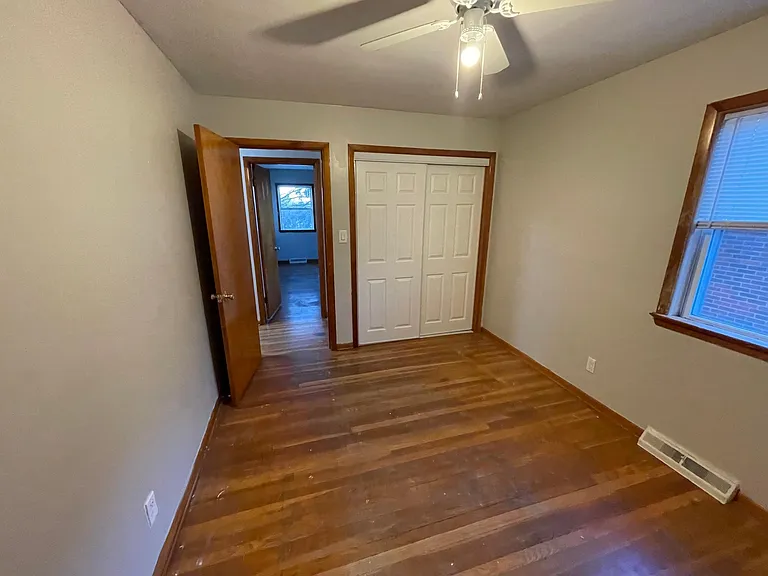 Room #3 door and walk in closet