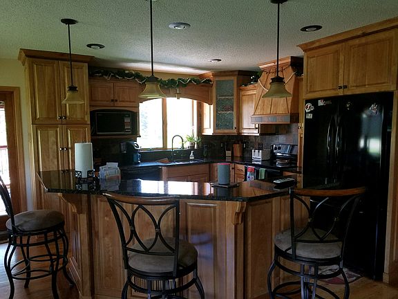 Kitchen, red birch cabinets