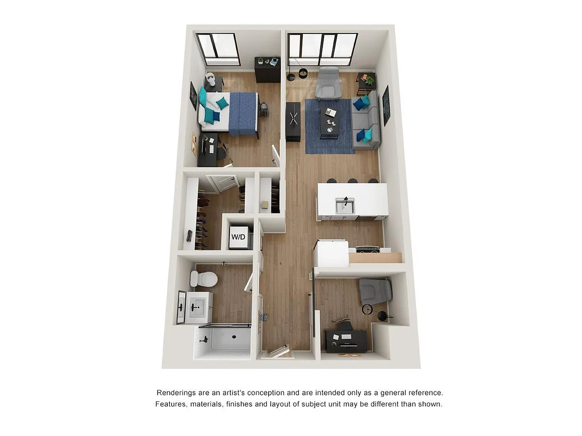 Floor plan 1BD-8