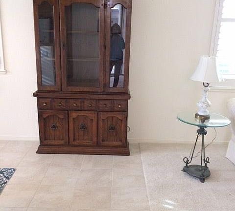 China cabinet by dinning room