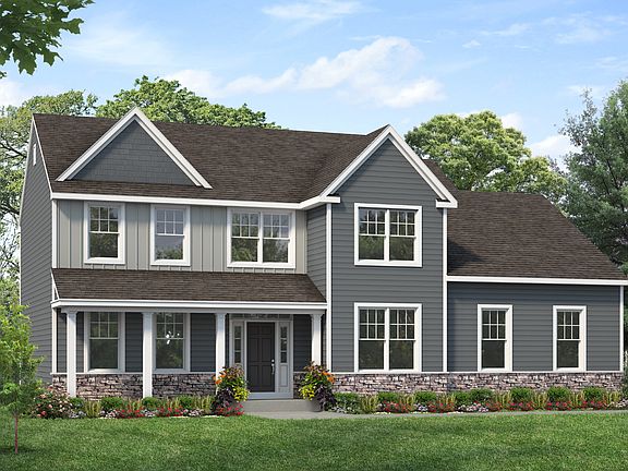 Edgemont VI shown with optional dormer at Spring Mill Side Entry - New Exterior