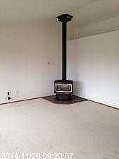 living room wood stove