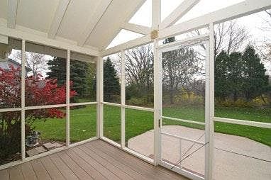 screen porch and deck