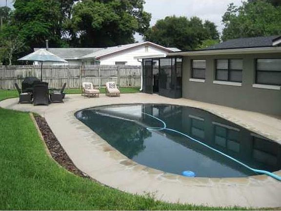Pool - before landscaping