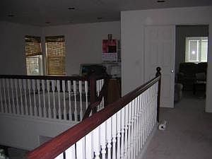 upstairs