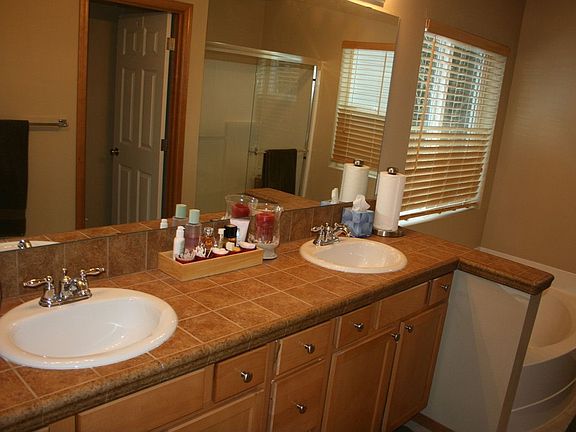 Spacious master bath