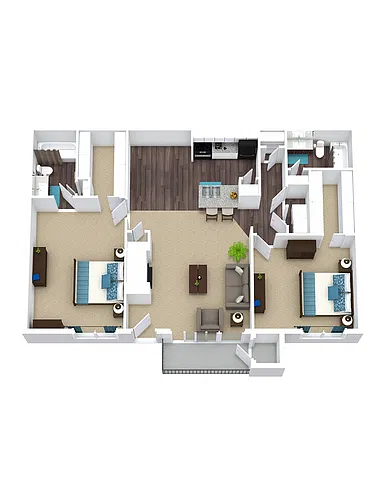 Floor plan Aven West C2