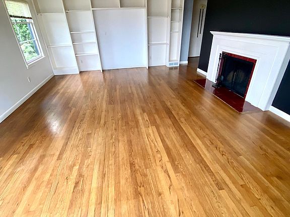 Living room featuring built-in.