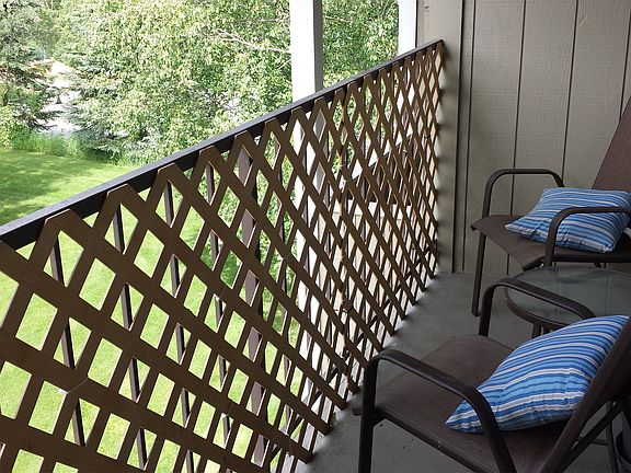 private balcony on the top floor